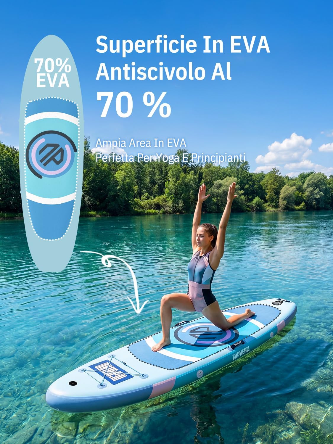 Niphean Tavola SUP Gonfiabile con Accessori