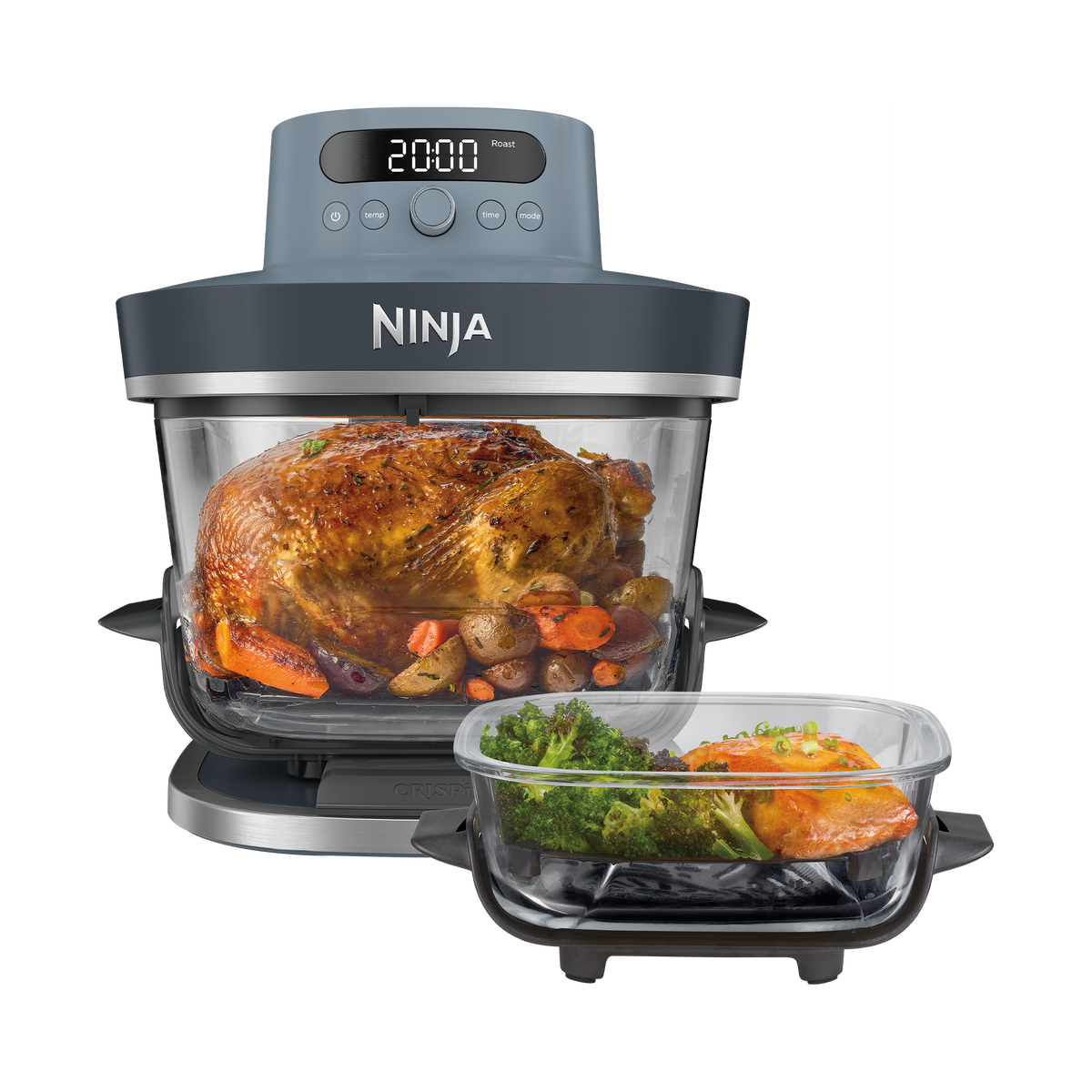 Ninja CRISPi PRO AS101EUCY Friggitrice ad Aria in Vetro 5,7 L