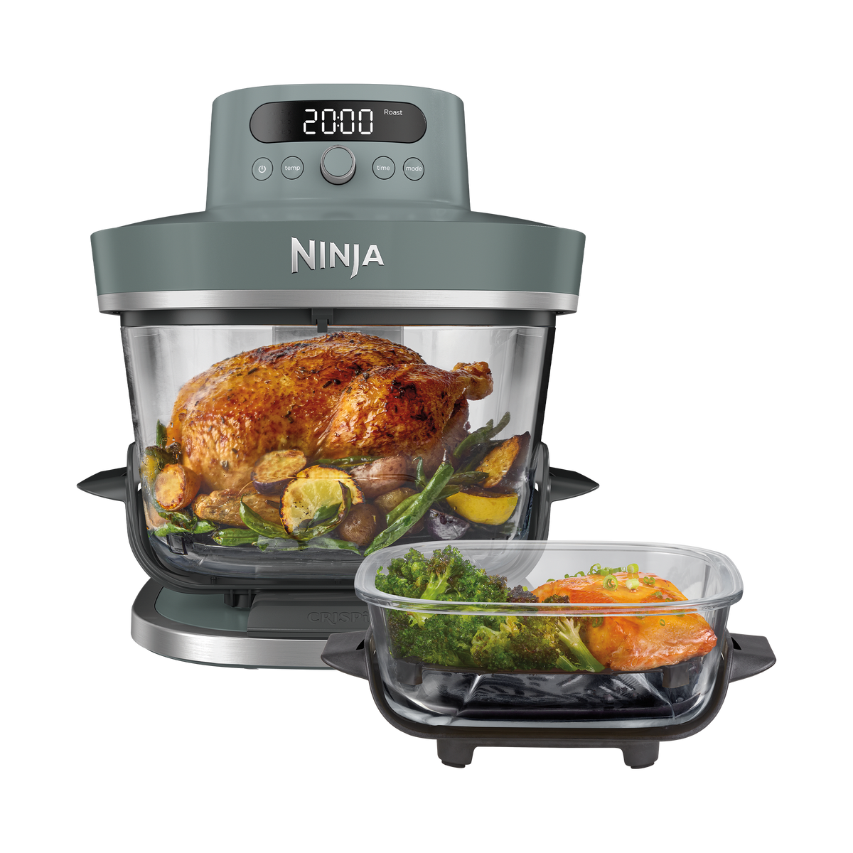 Ninja CRISPi PRO AS101EUCY Friggitrice ad Aria in Vetro 5,7 L