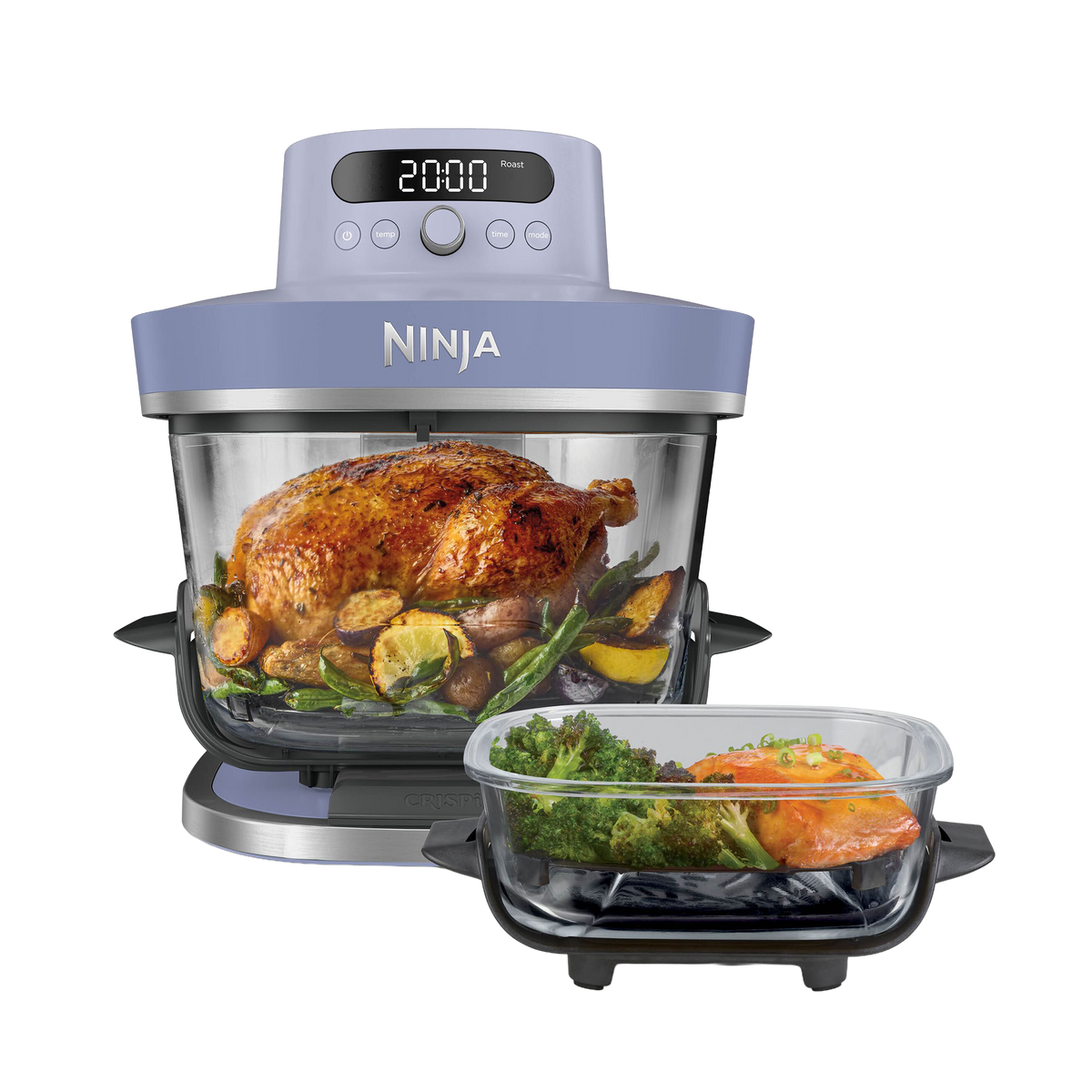 Ninja CRISPi PRO AS101EUCY Friggitrice ad Aria in Vetro 5,7 L