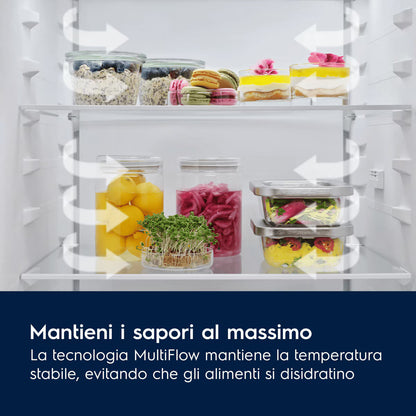 Electrolux Serie 600 REX® Frigocongelatore Retrò Bianco Crema 175.1 cm