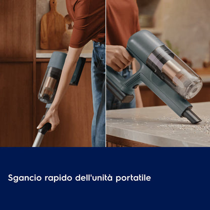 Electrolux Serie 700 EP72UB21OG Aspirapolvere Senza Filo Verde Oceano