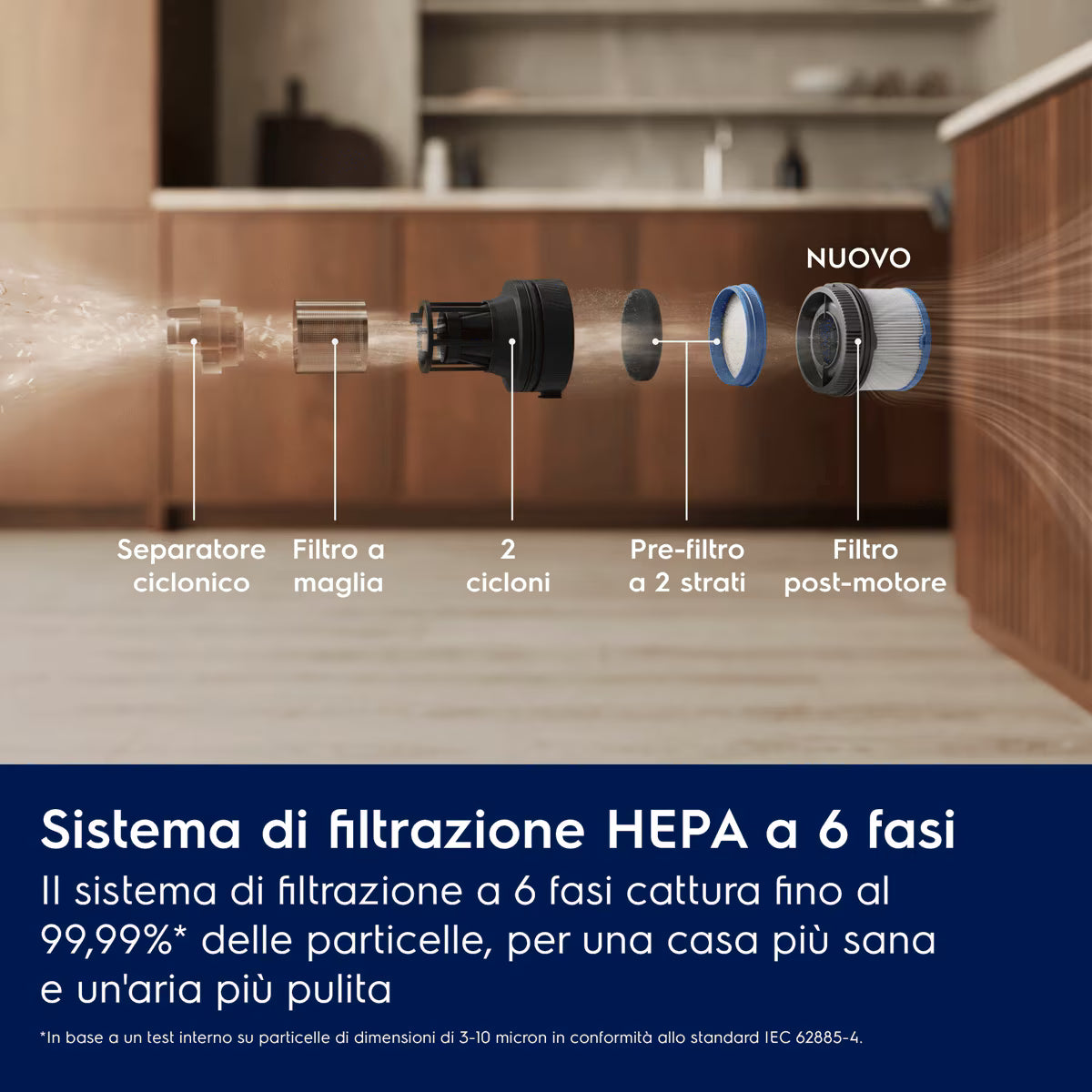 Electrolux Serie 700 EP72UB21OG Aspirapolvere Senza Filo Verde Oceano