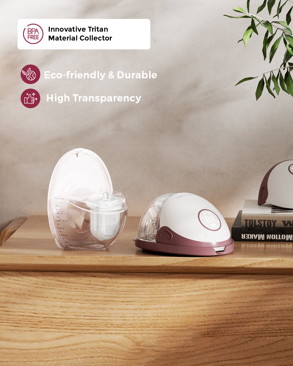 Momcozy Mobile Style™ M6 Tiralatte Sottile a Mani Libere