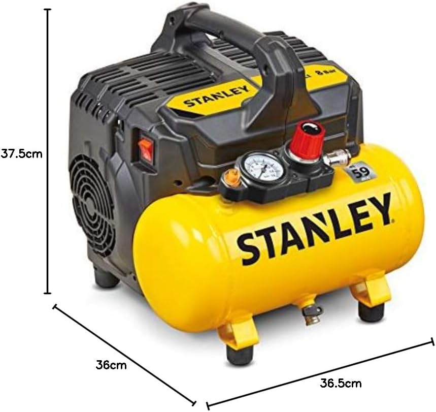 STANLEY Compressore d'Aria Portatile DST100/8/6 Silenzioso 6L