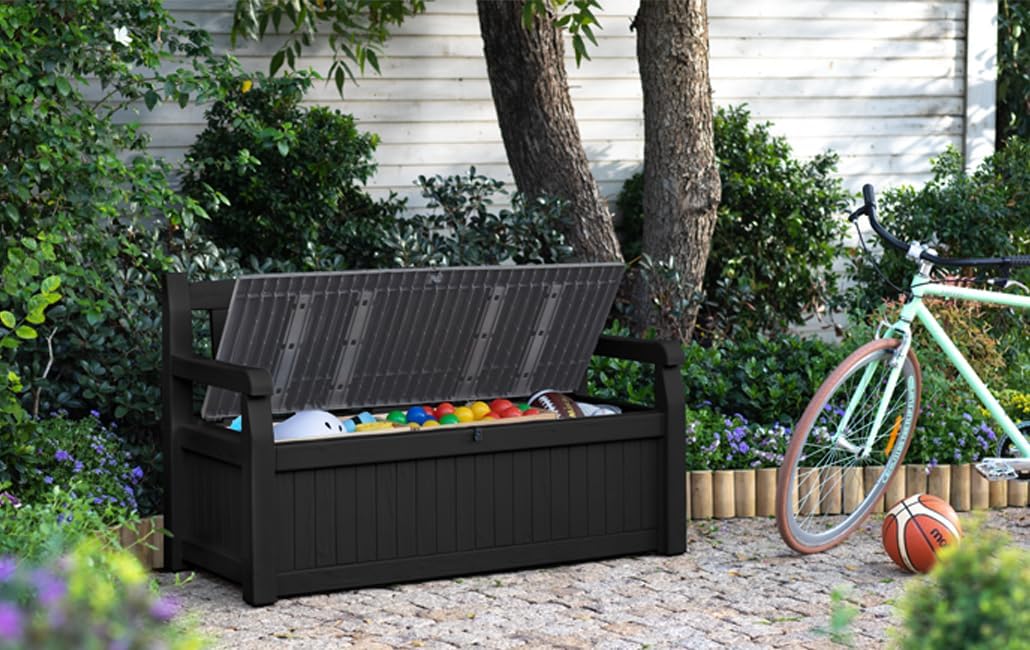 Keter Eden Panca Contenitore da Giardino 265L Grigio
