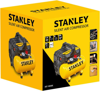 STANLEY Compressore d'Aria Portatile DST100/8/6 Silenzioso 6L