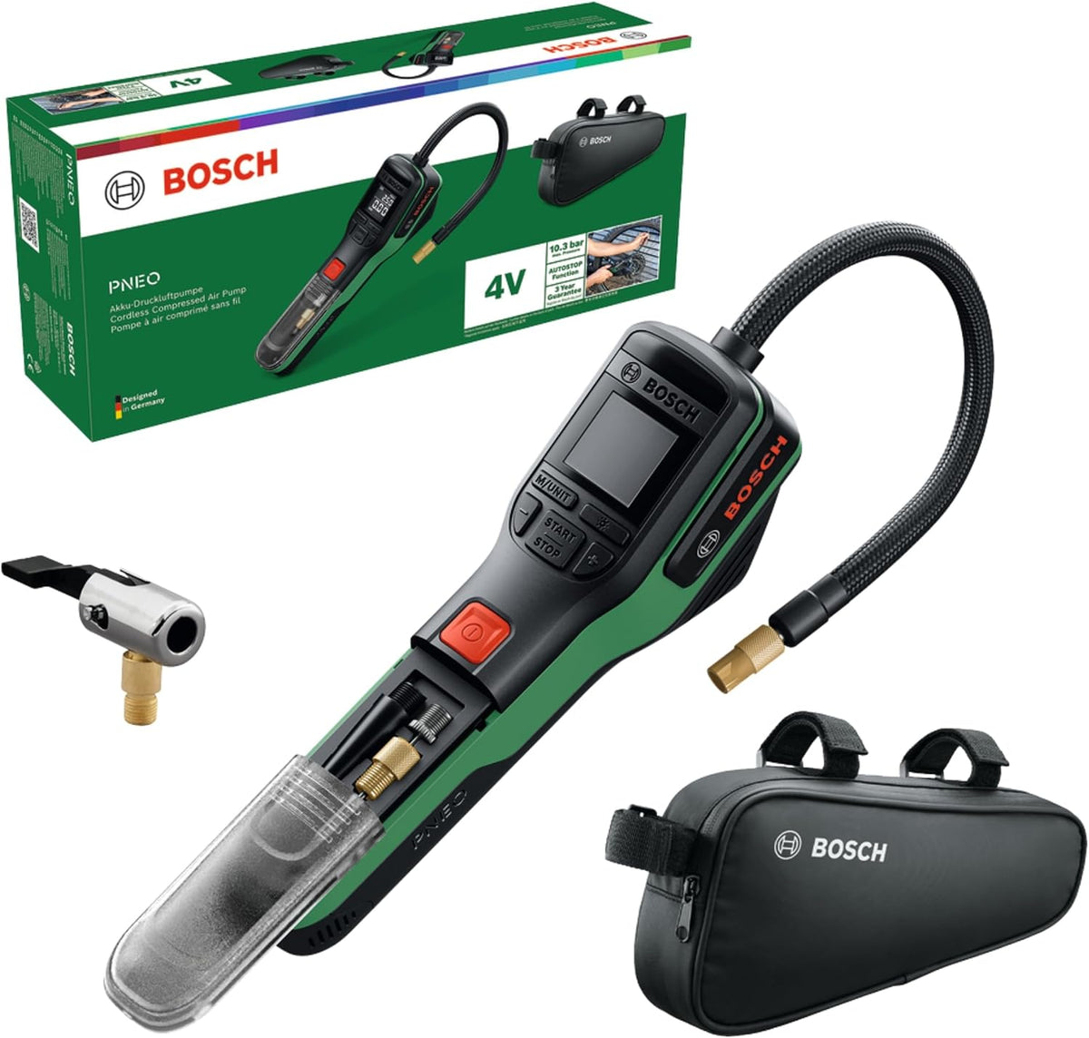 Bosch PNEO Mini Compressore Elettrico a Batteria 3Ah
