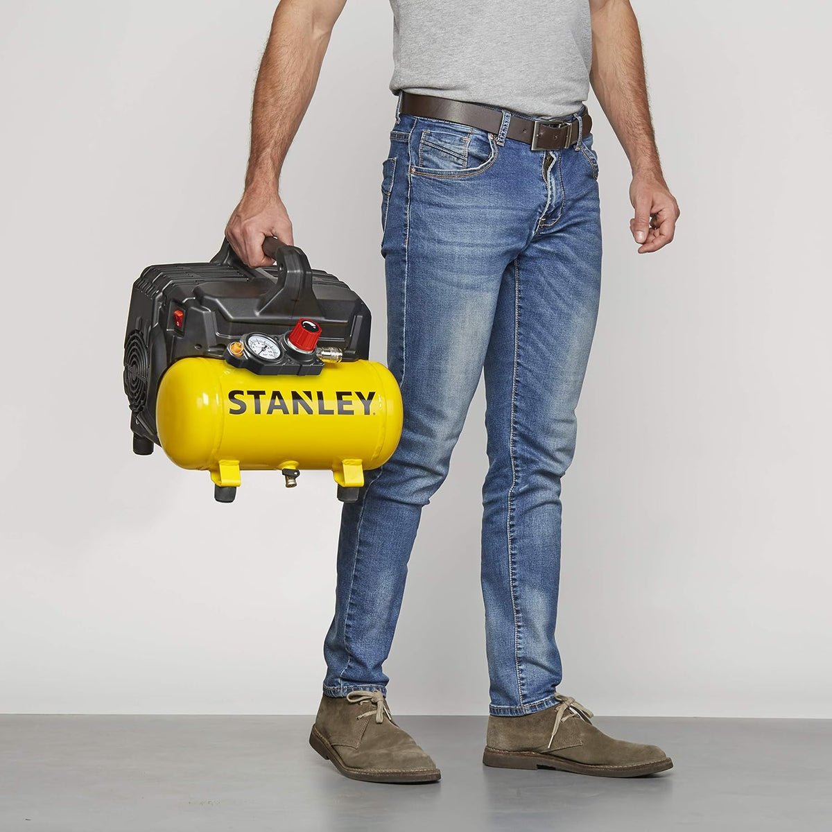 STANLEY Compressore d'Aria Portatile DST100/8/6 Silenzioso 6L