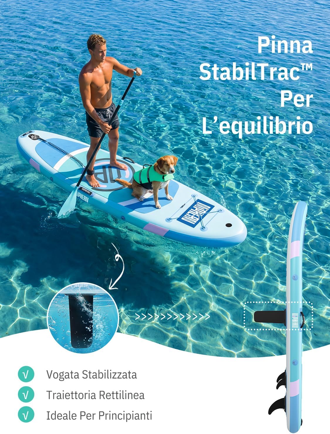Niphean Tavola SUP Gonfiabile con Accessori