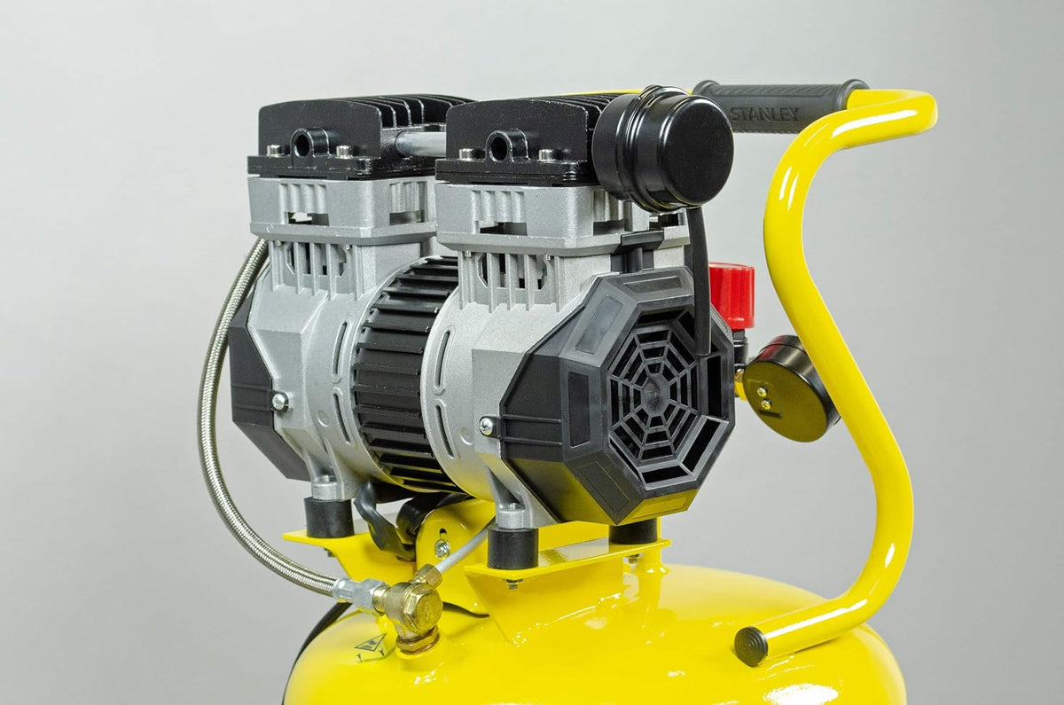 STANLEY Siltek Compressore Silenzioso Verticale 1.3HP 50L