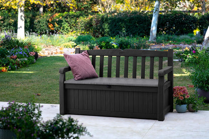 Keter Eden Panca Contenitore da Giardino 265L Grigio