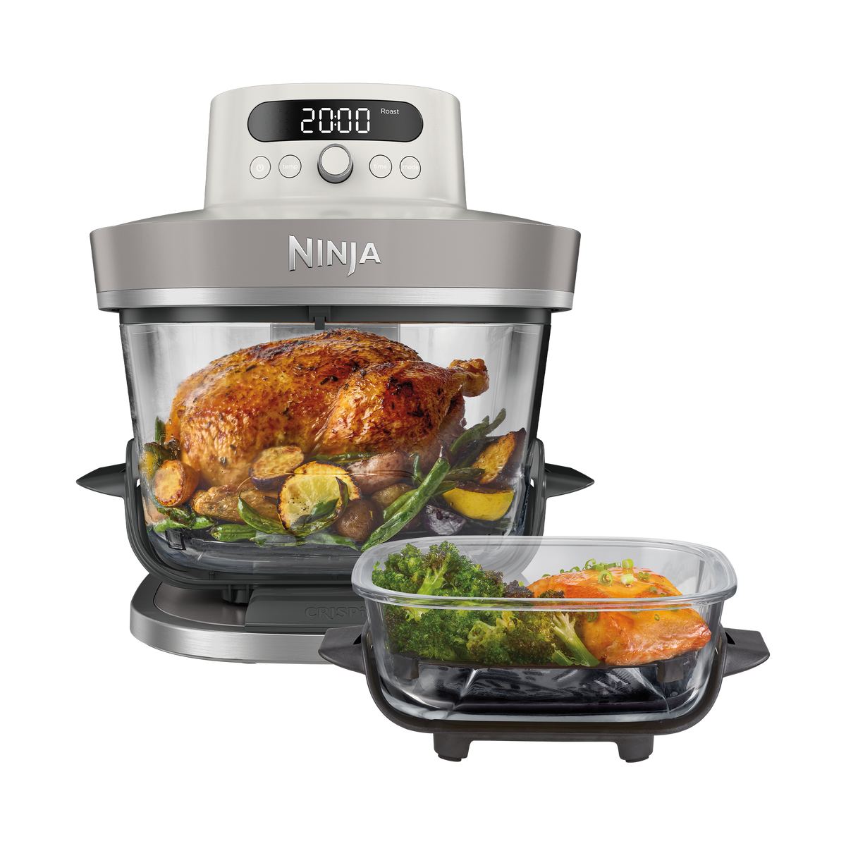 Ninja CRISPi PRO AS101EUCY Friggitrice ad Aria in Vetro 5,7 L