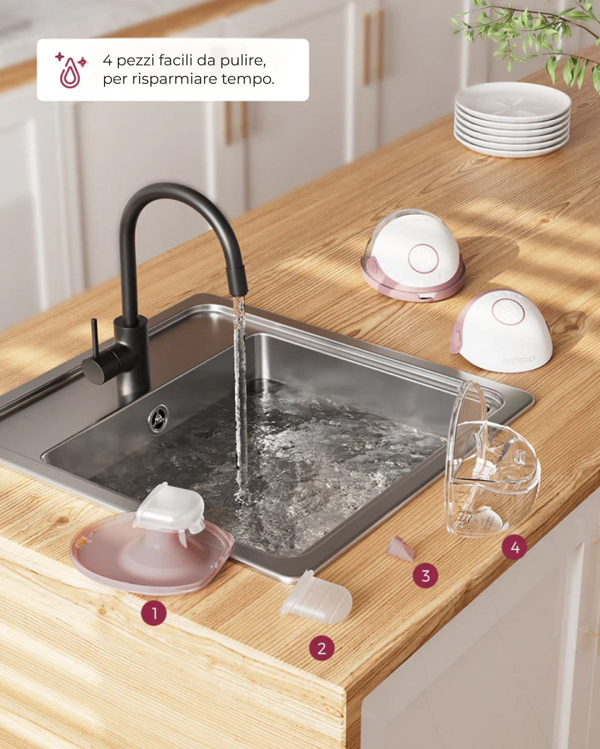 Momcozy Mobile Style™ M6 Tiralatte Sottile a Mani Libere